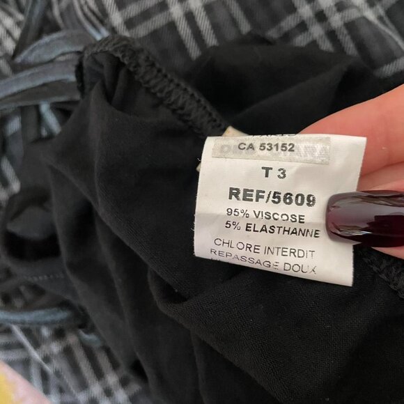 Y2K Black Beaded Strappy Tank Top - Picture 6 of 6